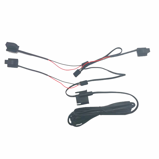 LED light integrated wiring harness